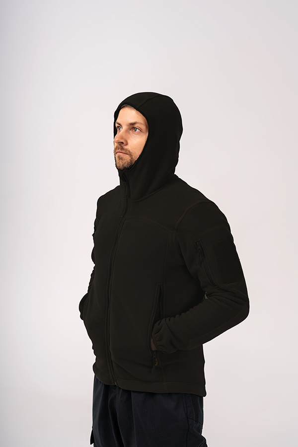 Батник Uform Fleece (капюшон) Черный XL