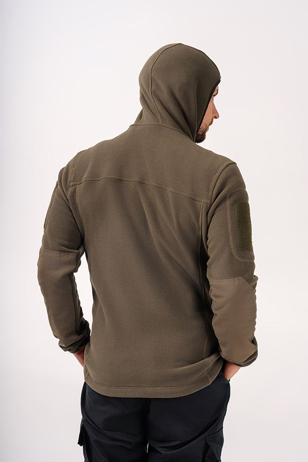 Батник Uform Fleece (капюшон) Оливковый XL